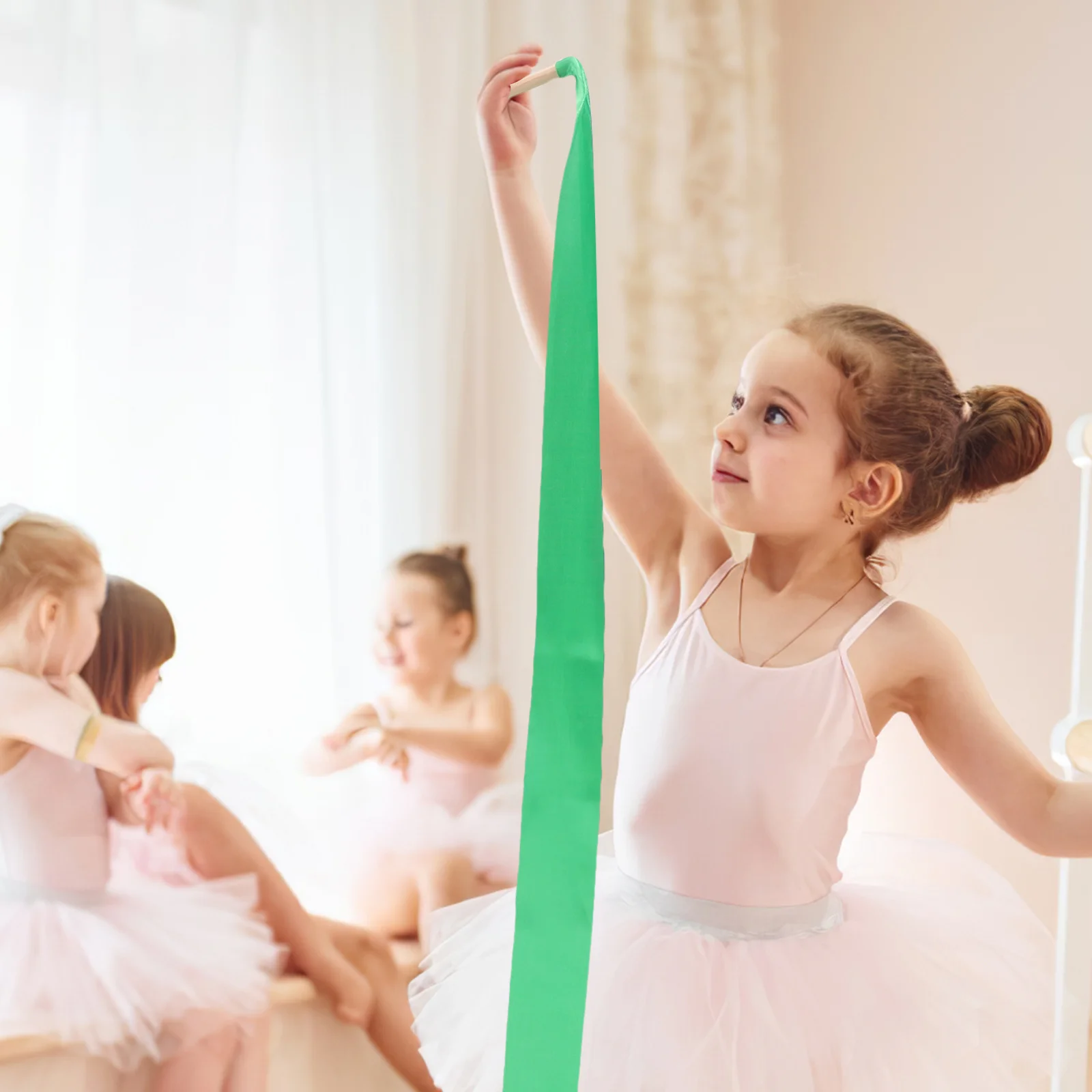 5Pcs Fitness Gymnastics Ribbons Smooth Flowing Dance Streamers for Team Training Color Protective Exercise Decorative Ribbon Rod
5Pcs Fitness Gymnastics Ribbons Smooth Flowing Dance Streamers for Team Training Color Protective Exercise Decorative Ribbon Rod