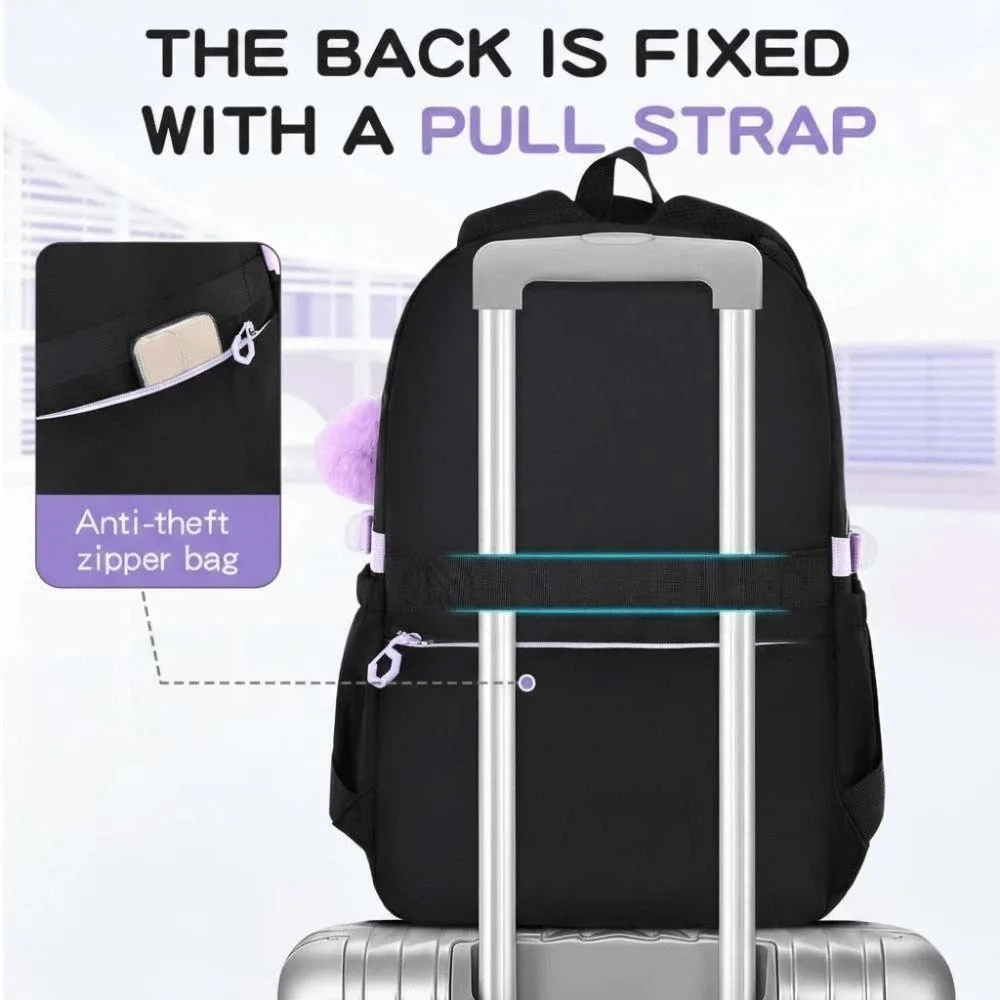 Daypack Three-piece School Bag Set with Pen Bag with Lunch Bag Students School Bag Scratch Prevention Casual Nylon Bow Backpack
Daypack Three-piece School Bag Set with Pen Bag with Lunch Bag Students School Bag Scratch Prevention Casual Nylon Bow Backpack