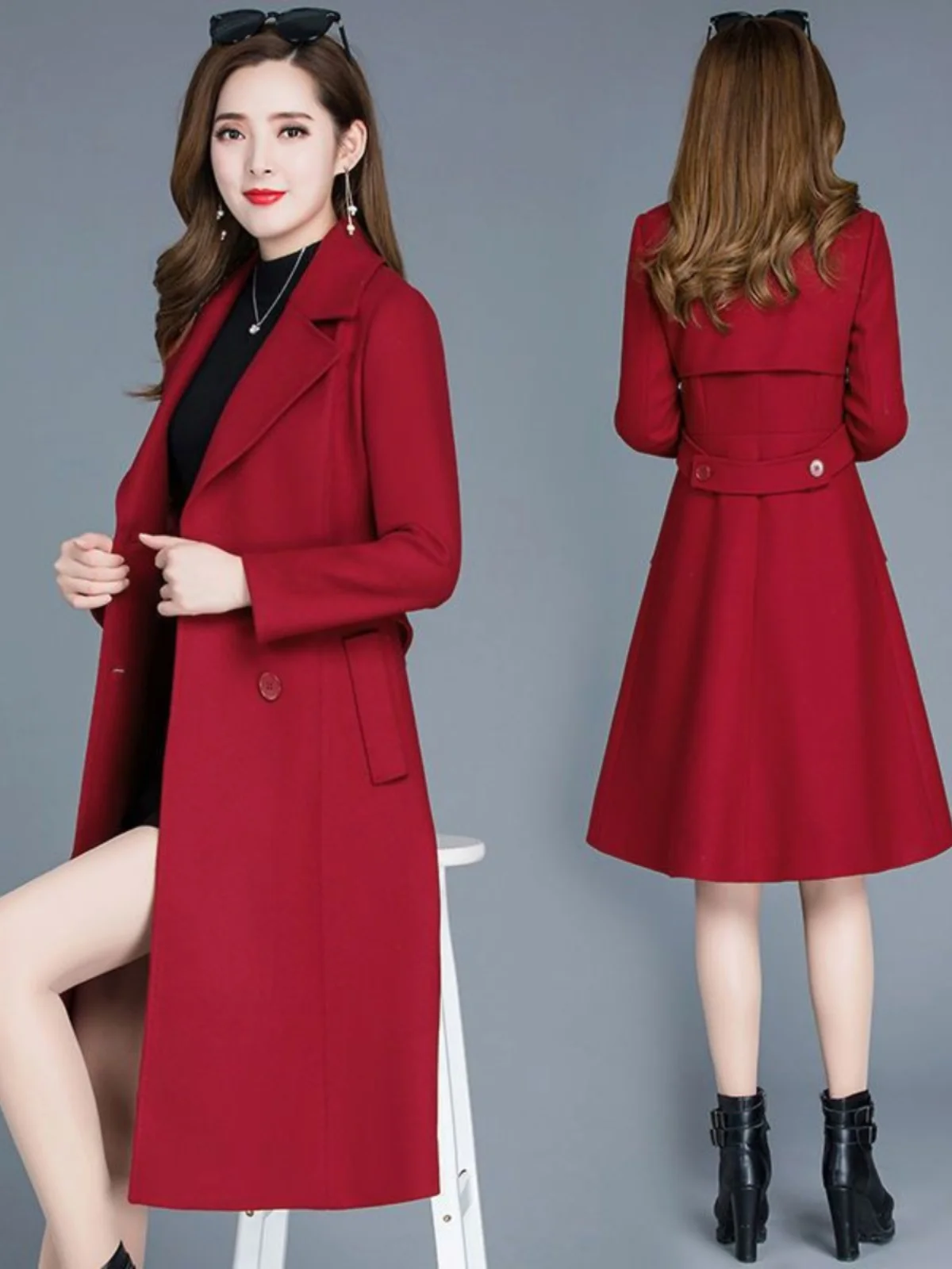 Thiened Woolen Coat Women's Mid-Length 2026 Spring New Faion Versatile ular Slimming Woolen Jaet Soft Comfortable
Thiened Woolen Coat Women's Mid-Length 2026 Spring New Faion Versatile ular Slimming Woolen Jaet Soft Comfortable