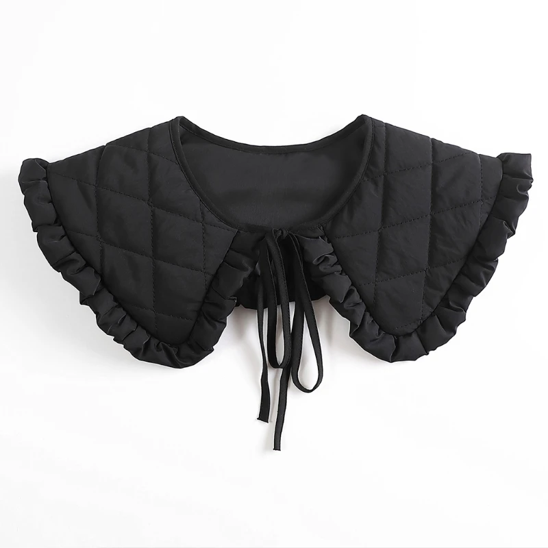 Korean Style Women Thick False Collar Shawl Padded Quilted Plaid Texture Necklace Scarf Wrap Winter Capelet Neck Cover
Korean Style Women Thick False Collar Shawl Padded Quilted Plaid Texture Necklace Scarf Wrap Winter Capelet Neck Cover