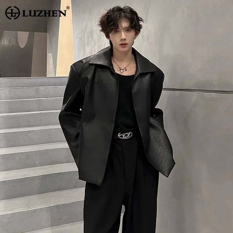 LUZHEN 2025 Autumn New Handsome High Quality Leather Pu Jacket Men Fashion Original Motorcycles Coat Casual Male Clothes JY3952
LUZHEN 2025 Autumn New Handsome High Quality Leather Pu Jacket Men Fashion Original Motorcycles Coat Casual Male Clothes JY3952