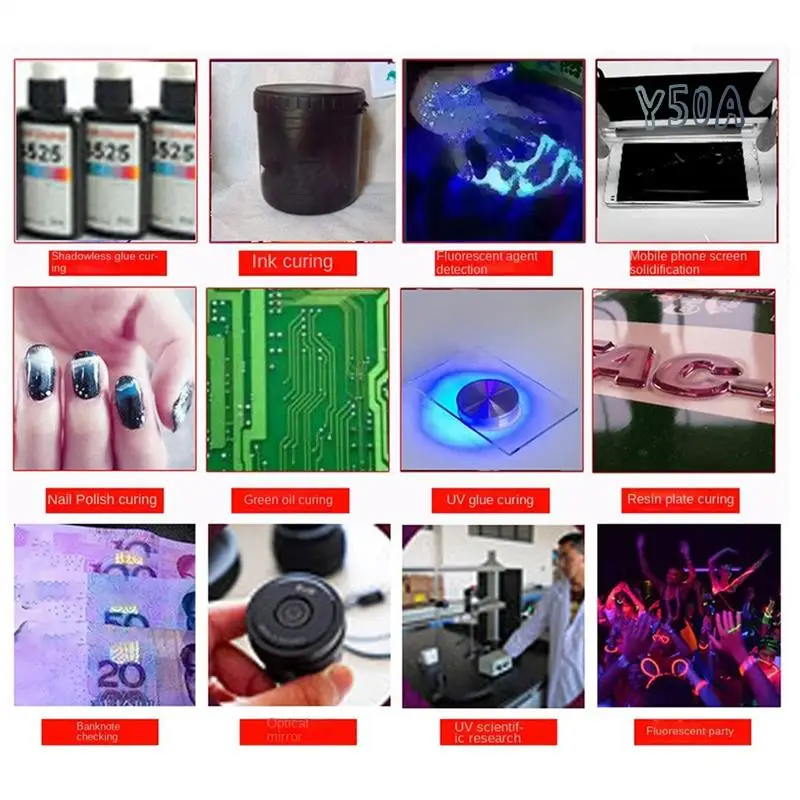 Y50A-LED УФ-лампа УФ-клей Светодиодная лампа для отверждения 405 Нм УФ-лампа для отверждения 3D-печать Вторичное отверждение
Y50A-LED УФ-лампа УФ-клей Светодиодная лампа для отверждения 405 Нм УФ-лампа для отверждения 3D-печать Вторичное отверждение