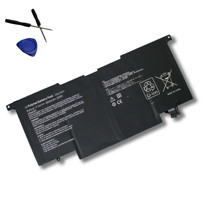 Аккумулятор для ноутбука C22-UX31 для ASUS ZenBook UX31 UX31A UX31E C23-UX31 7.4V 50Wh 6840mAh, литий-полимерный, сменный
Аккумулятор для ноутбука C22-UX31 для ASUS ZenBook UX31 UX31A UX31E C23-UX31 7.4V 50Wh 6840mAh, литий-полимерный, сменный