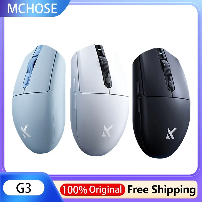 Беспроводная игровая мышь Mchose G3, перезаряжаемая, легкая, три режима, Bluetooth, 2,4 ГГц, длительный срок службы батареи, серия Paw3311
Беспроводная игровая мышь Mchose G3, перезаряжаемая, легкая, три режима, Bluetooth, 2,4 ГГц, длительный срок службы батареи, серия Paw3311