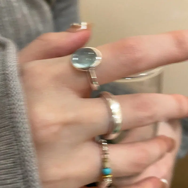Broken Silver Natural Stone Open Ring Female Cold Wind Temperament Index Finger Ring Internet Celebrity Girlfriend Ring Fashion
Broken Silver Natural Stone Open Ring Female Cold Wind Temperament Index Finger Ring Internet Celebrity Girlfriend Ring Fashion