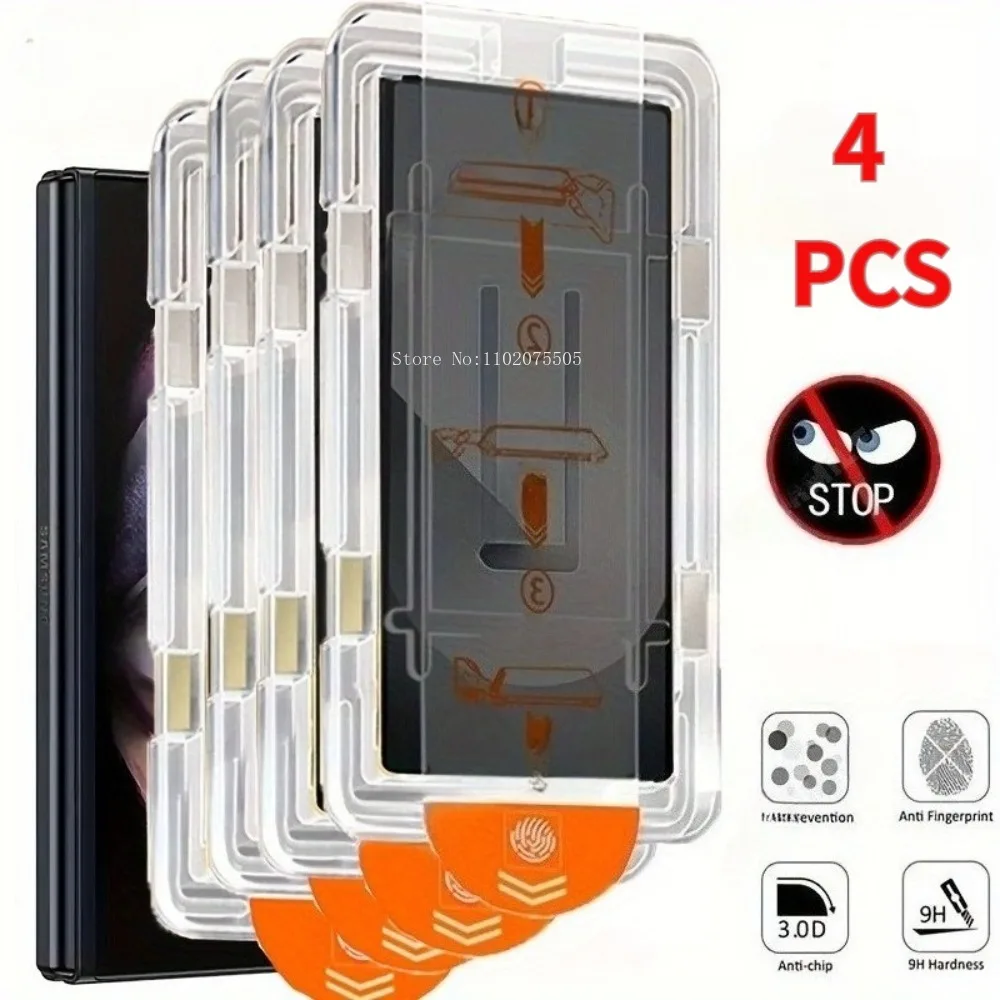 4pcs Privacy Screen Protector for Samsung Galaxy Z Fold7/Z Fold6/Z Fold5 Anti-peep Shatter-Resistant Anti fingerprint Dust free
4pcs Privacy Screen Protector for Samsung Galaxy Z Fold7/Z Fold6/Z Fold5 Anti-peep Shatter-Resistant Anti fingerprint Dust free