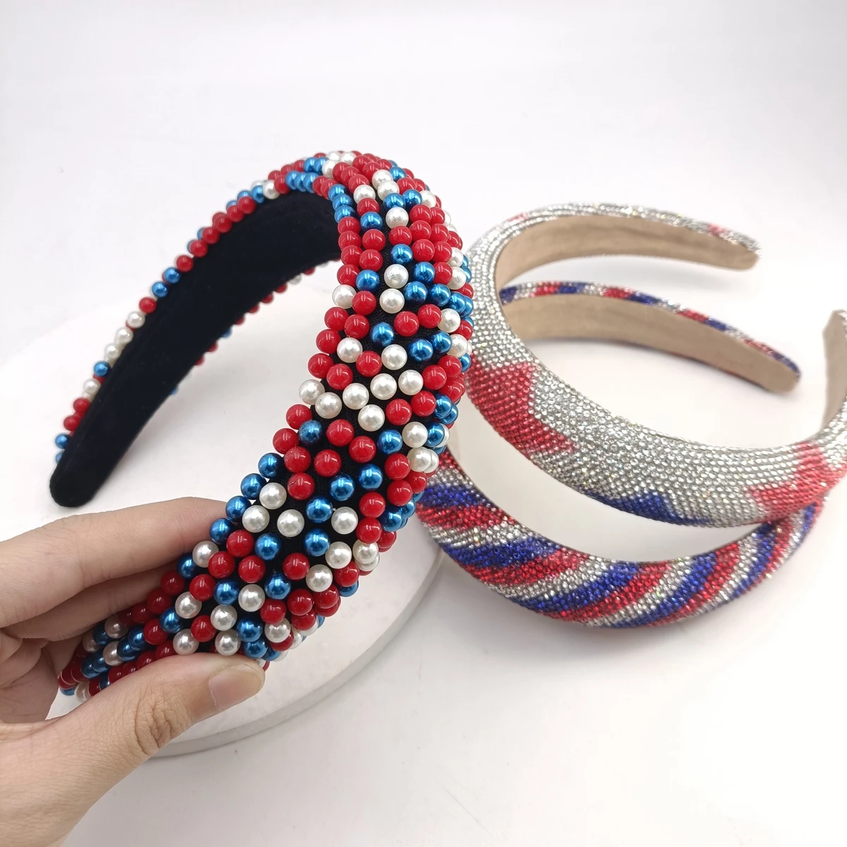Wide Women Girls Star Flag Sponge Rhinestone Padded Hairband Plastic Headband Independence Day Adult Hair Accessories
Wide Women Girls Star Flag Sponge Rhinestone Padded Hairband Plastic Headband Independence Day Adult Hair Accessories