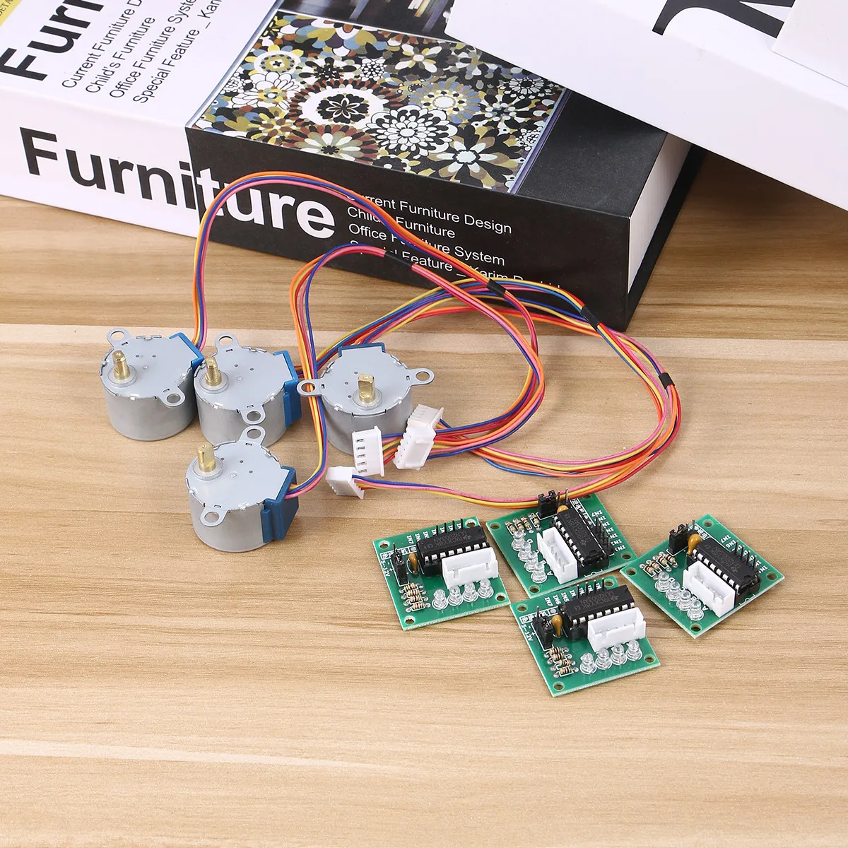 4Sets 5V Stepper Motor with Uln2003 Driver Board Direct Plug Compatible for Arduino Development Boards
4Sets 5V Stepper Motor with Uln2003 Driver Board Direct Plug Compatible for Arduino Development Boards