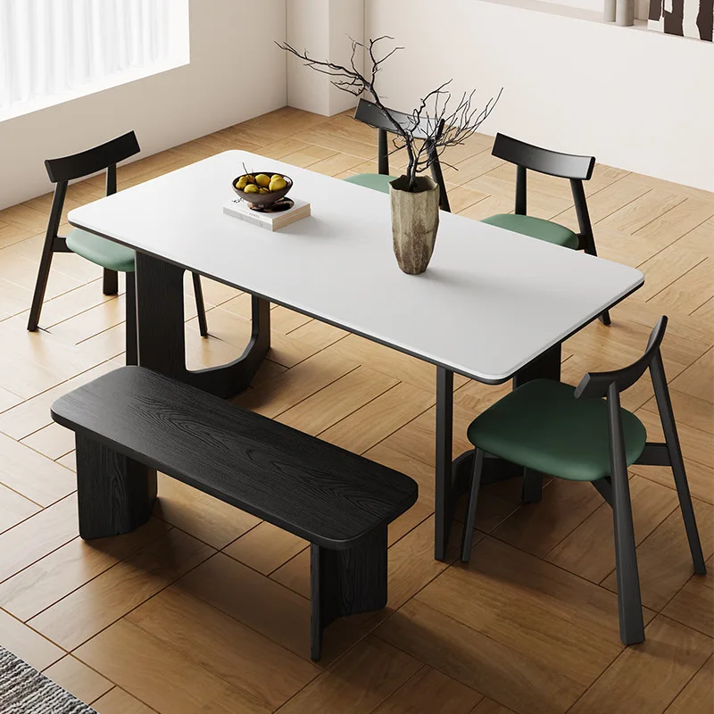 Fengyan slab dining table and chair combination modern simple small apartment medium and ancient style home dining table
Fengyan slab dining table and chair combination modern simple small apartment medium and ancient style home dining table