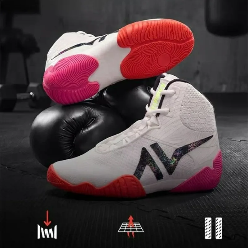 Luxury Brand Wrestling Shoe Mesh Breathable Boxing Sneakers Anti-Slippery Fighting Shoes High Quality Gym Training Shoe Couples
Luxury Brand Wrestling Shoe Mesh Breathable Boxing Sneakers Anti-Slippery Fighting Shoes High Quality Gym Training Shoe Couples
