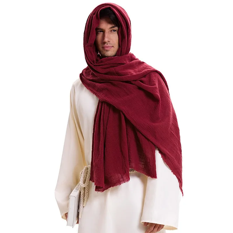 Medieval Bamboo Hemp Fabric Long Scarf Solemn Hood Cape Adult Preacher Knight Scarf Arabesque Scarf Robe Head Top Cosplay
Medieval Bamboo Hemp Fabric Long Scarf Solemn Hood Cape Adult Preacher Knight Scarf Arabesque Scarf Robe Head Top Cosplay