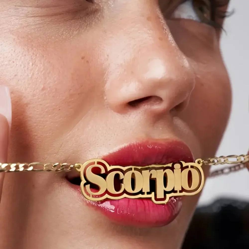 Custom Figaro Chain Hollow Name Necklace Stainless Steel Personalized Outline Nameplate Pendant Necklace Women Fashion Jewelry
Custom Figaro Chain Hollow Name Necklace Stainless Steel Personalized Outline Nameplate Pendant Necklace Women Fashion Jewelry