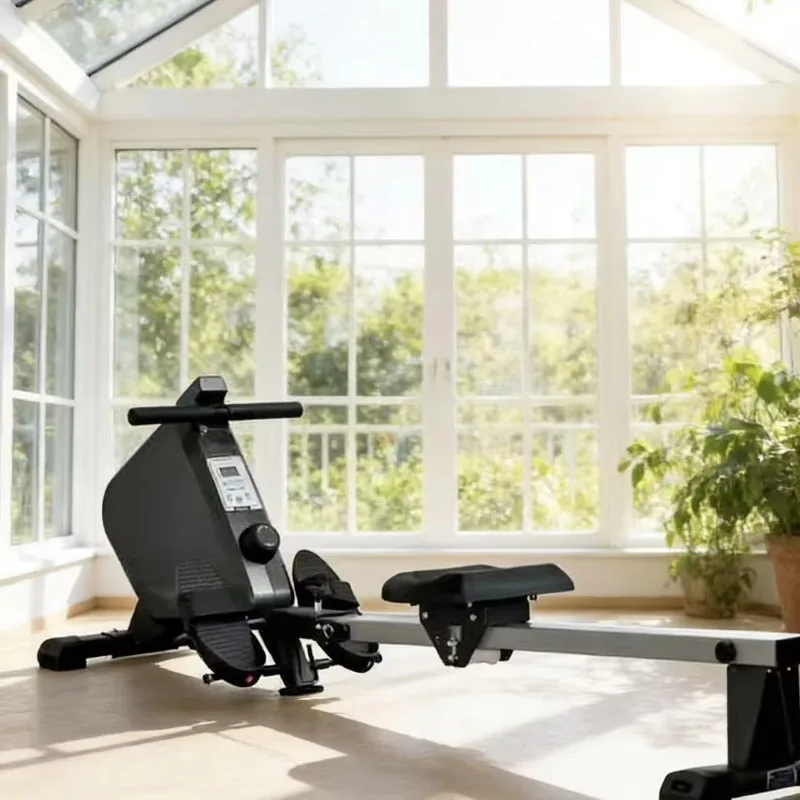 Home Exercise Fitness Equipment Multi-Function Magnetic Rowing Machine for Aerobic Sports for Home Use