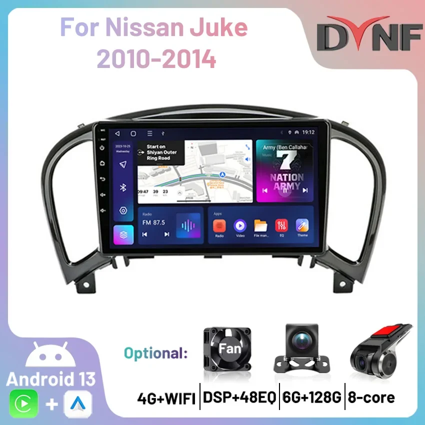 Автомобильная стереосистема Andorid 13 Carplay Android Auto Wireless для Nissan Juke YF15 2010-2014, мультимедийная автомобильная аудиосистема FM AM Video
Автомобильная стереосистема Andorid 13 Carplay Android Auto Wireless для Nissan Juke YF15 2010-2014, мультимедийная автомобильная аудиосистема FM AM Video
