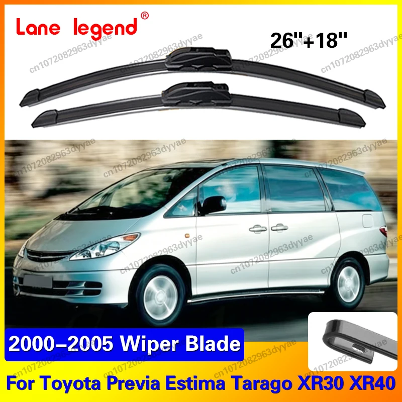 For Toyota Previa Estima Tarago XR30 XR40 2000 - 2005 Windscreen Windshield Wipers Car Accessories Car Wiper Blade 26"+18"
For Toyota Previa Estima Tarago XR30 XR40 2000 - 2005 Windscreen Windshield Wipers Car Accessories Car Wiper Blade 26"+18"