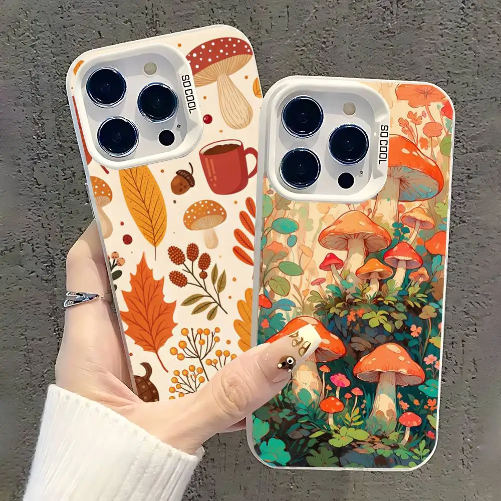 Cute Mushroom Phone Case For iPhone 12,16,17,14,13,15,11,Pro,XS,Max,Plus,Mini,E White Matte Shockproof IMD Cover
Cute Mushroom Phone Case For iPhone 12,16,17,14,13,15,11,Pro,XS,Max,Plus,Mini,E White Matte Shockproof IMD Cover