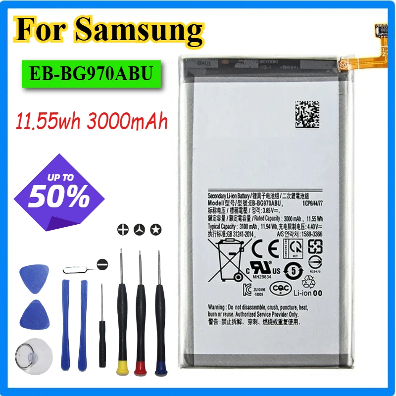 4000mAh EB-BG970ABU Replacement Battery For Samsung S10E G970 G970F G970U/W High Quality Large Capacity Built-in Li-ion Bateria
4000mAh EB-BG970ABU Replacement Battery For Samsung S10E G970 G970F G970U/W High Quality Large Capacity Built-in Li-ion Bateria