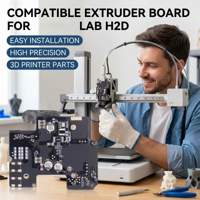 3D Printer Repair Extruder Connection Board Circuit Part, Single Replacement Board with Board Contacts, Mounted Components 896C
3D Printer Repair Extruder Connection Board Circuit Part, Single Replacement Board with Board Contacts, Mounted Components 896C