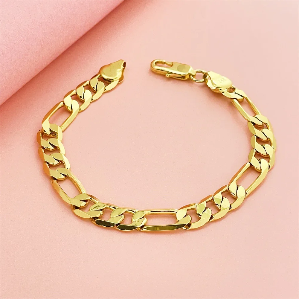 Luxury 24K 9999 Pure Gold real gold Men's bracelet width 8MM three to one Ferrero bracelet
Luxury 24K 9999 Pure Gold real gold Men's bracelet width 8MM three to one Ferrero bracelet