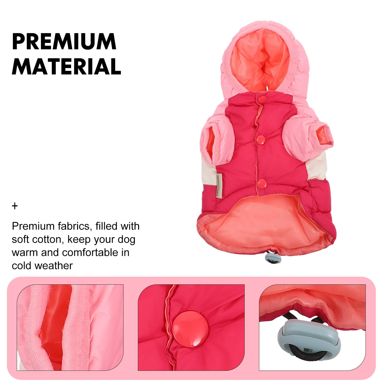 1Pcs Dog Winter Coat Warm Down Cotton Pet Clothes Fashion Hoodie Adjustable Size Outdoor Activities Pet Clothes
1Pcs Dog Winter Coat Warm Down Cotton Pet Clothes Fashion Hoodie Adjustable Size Outdoor Activities Pet Clothes