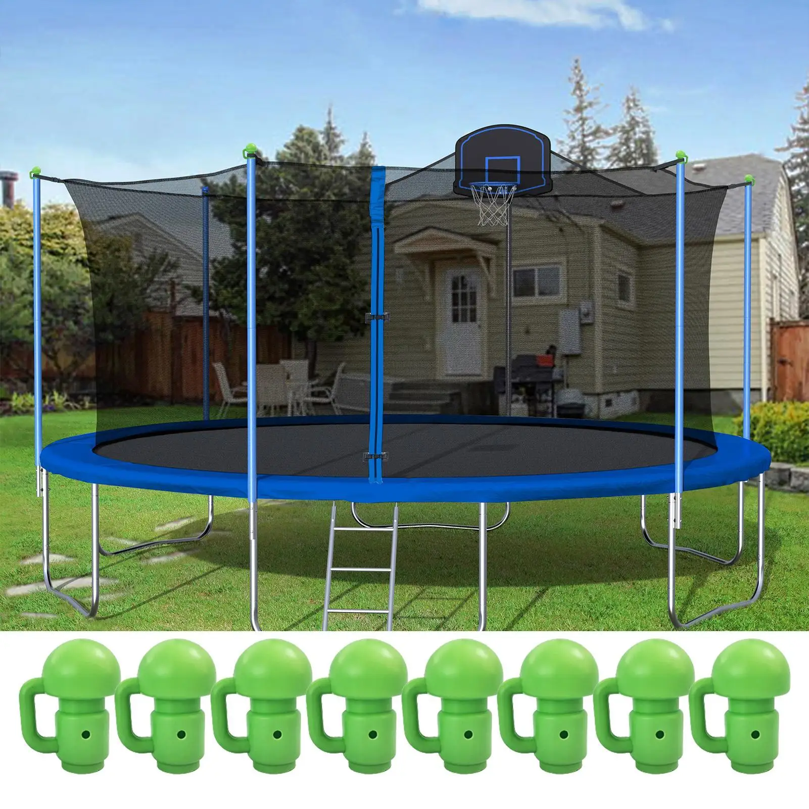 Trampoline Net Caps 8 Pieces Portable Universal Safety Accessories Trampoline Enclosure Pole Caps For Home House Indoor Outdoor
Trampoline Net Caps 8 Pieces Portable Universal Safety Accessories Trampoline Enclosure Pole Caps For Home House Indoor Outdoor