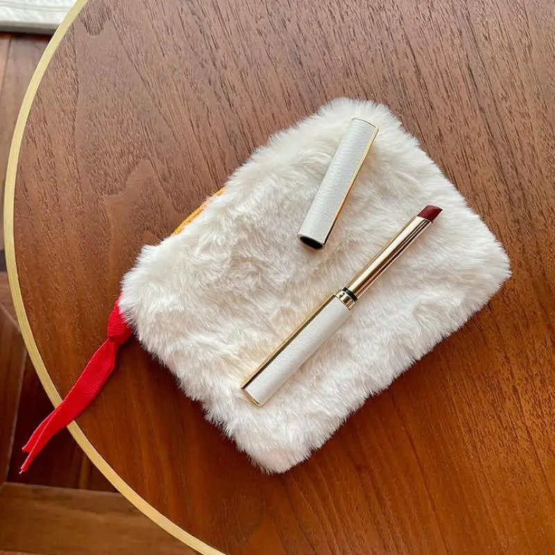 Women Soft Plush Pure Purse With Color Hand Rope Lipstick Jewelry Headset Card Zipper Cosmetic Bags Girls Wallet Coin Purse
Women Soft Plush Pure Purse With Color Hand Rope Lipstick Jewelry Headset Card Zipper Cosmetic Bags Girls Wallet Coin Purse