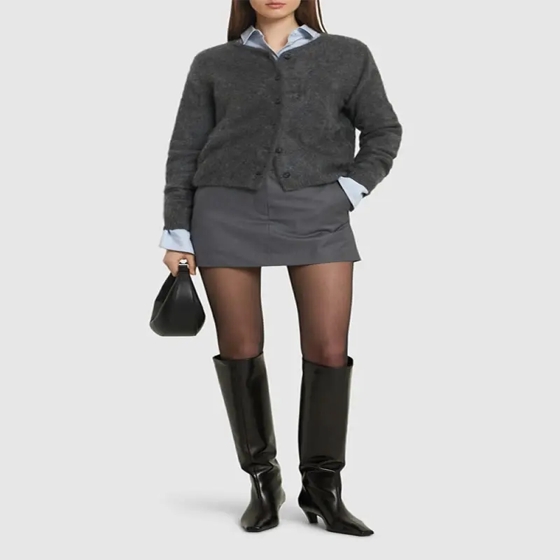 2025 Autumn New Women Skirt Elegant Lady's Mini grey Skirt
2025 Autumn New Women Skirt Elegant Lady's Mini grey Skirt