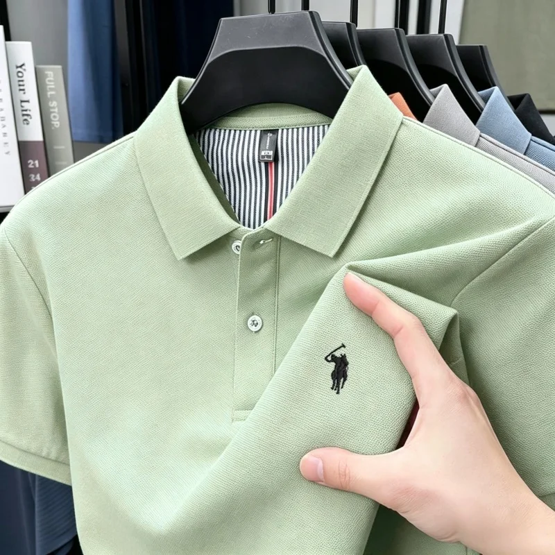 100% pure cotton high-end brand men's short sleeve polo shirt 2026 summer luxury fashion pony embroidery golf top casual T-shirt
100% pure cotton high-end brand men's short sleeve polo shirt 2026 summer luxury fashion pony embroidery golf top casual T-shirt