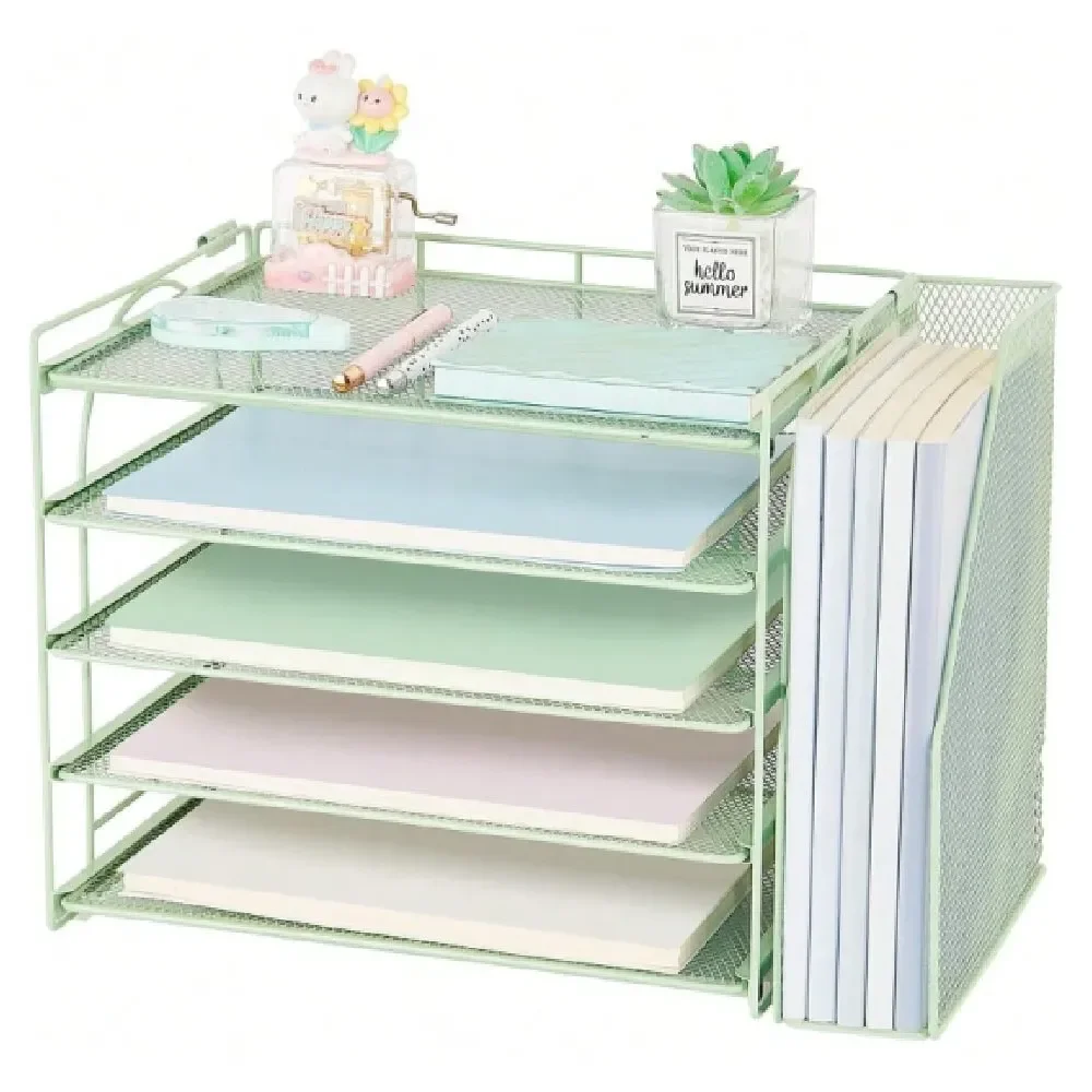 Desk Accessories Organizer,5Tier Letter Tray Paper Organizer With Adjustable File Holder, Desktop Office Desk Accessories For O
Desk Accessories Organizer,5Tier Letter Tray Paper Organizer With Adjustable File Holder, Desktop Office Desk Accessories For O