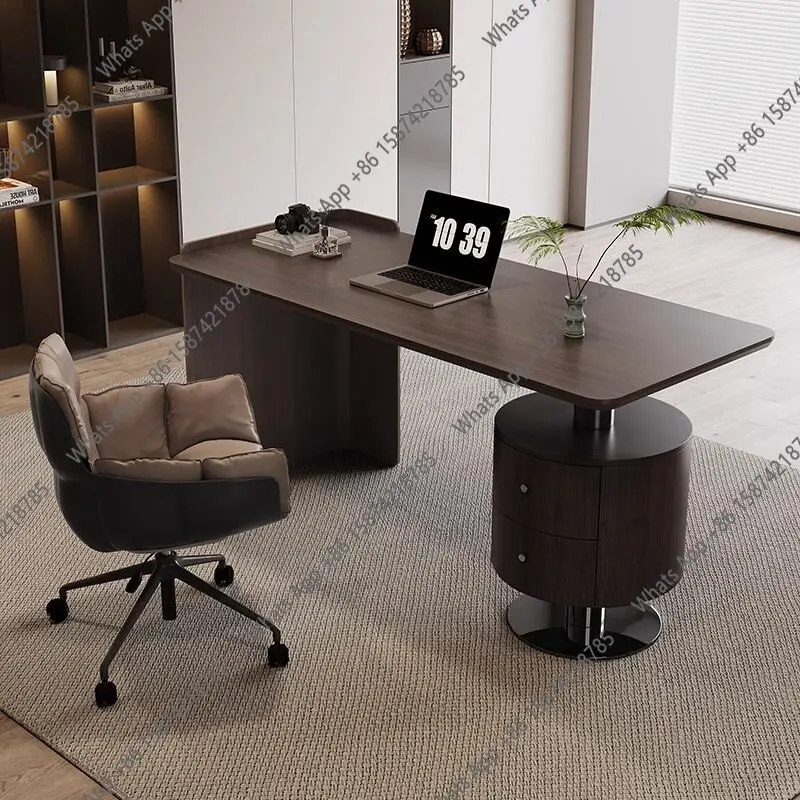 Italian light luxury modern high-end solid wood desk home living room study designer office study table
Italian light luxury modern high-end solid wood desk home living room study designer office study table