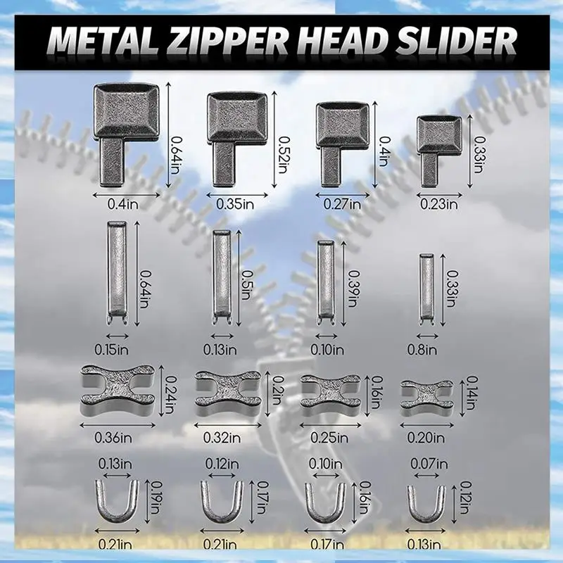 T31C-240 Pieces Metal Zipper Head Slider,4 Sizes Zipper Bottom Sliders Retainer Insertion Pin,Zipper Stopper Repair Tool Kit
T31C-240 Pieces Metal Zipper Head Slider,4 Sizes Zipper Bottom Sliders Retainer Insertion Pin,Zipper Stopper Repair Tool Kit