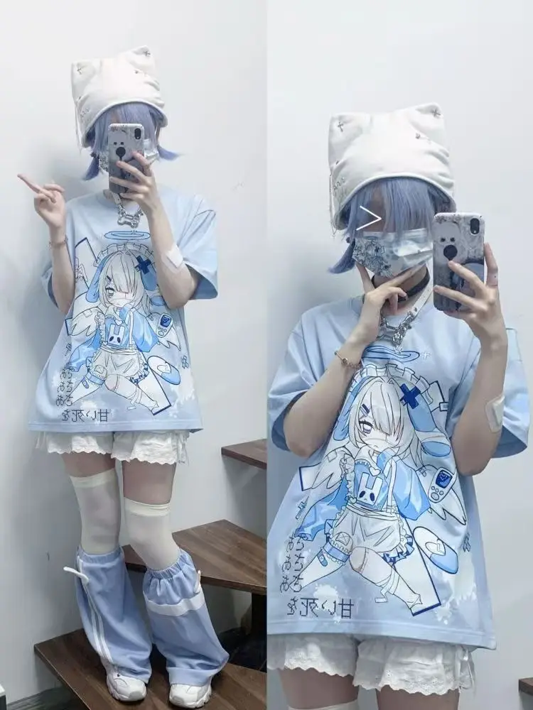 Angel Bunny Cosplay Costume Harajuku Style Short Sleeve T-shirt for Cute Japanese Girls
Angel Bunny Cosplay Costume Harajuku Style Short Sleeve T-shirt for Cute Japanese Girls