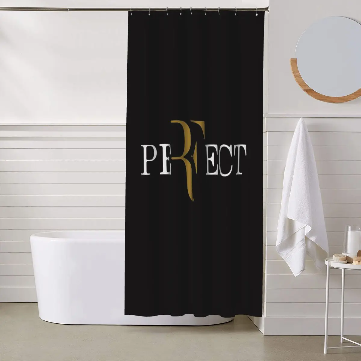 Roger Federer Shower Curtain Bathroom Polyester Waterproof Bath Curtains with Hooks
Roger Federer Shower Curtain Bathroom Polyester Waterproof Bath Curtains with Hooks