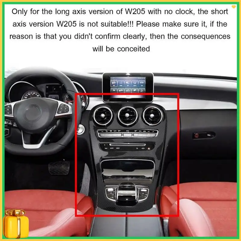 Premium Abs Center Console Panel Decoration Cover Trim 2Pcs For Mercedes Benz C Class W205/Glc X253 Carbon Fiber Color
Premium Abs Center Console Panel Decoration Cover Trim 2Pcs For Mercedes Benz C Class W205/Glc X253 Carbon Fiber Color