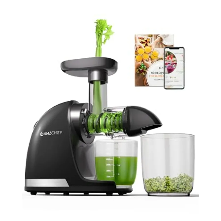 Cold Press Masticating Juicer for Whole Fruits and Vegetables - Delicate Chew No Filter Needed - BPA Free Juice Extractor with
Cold Press Masticating Juicer for Whole Fruits and Vegetables - Delicate Chew No Filter Needed - BPA Free Juice Extractor with