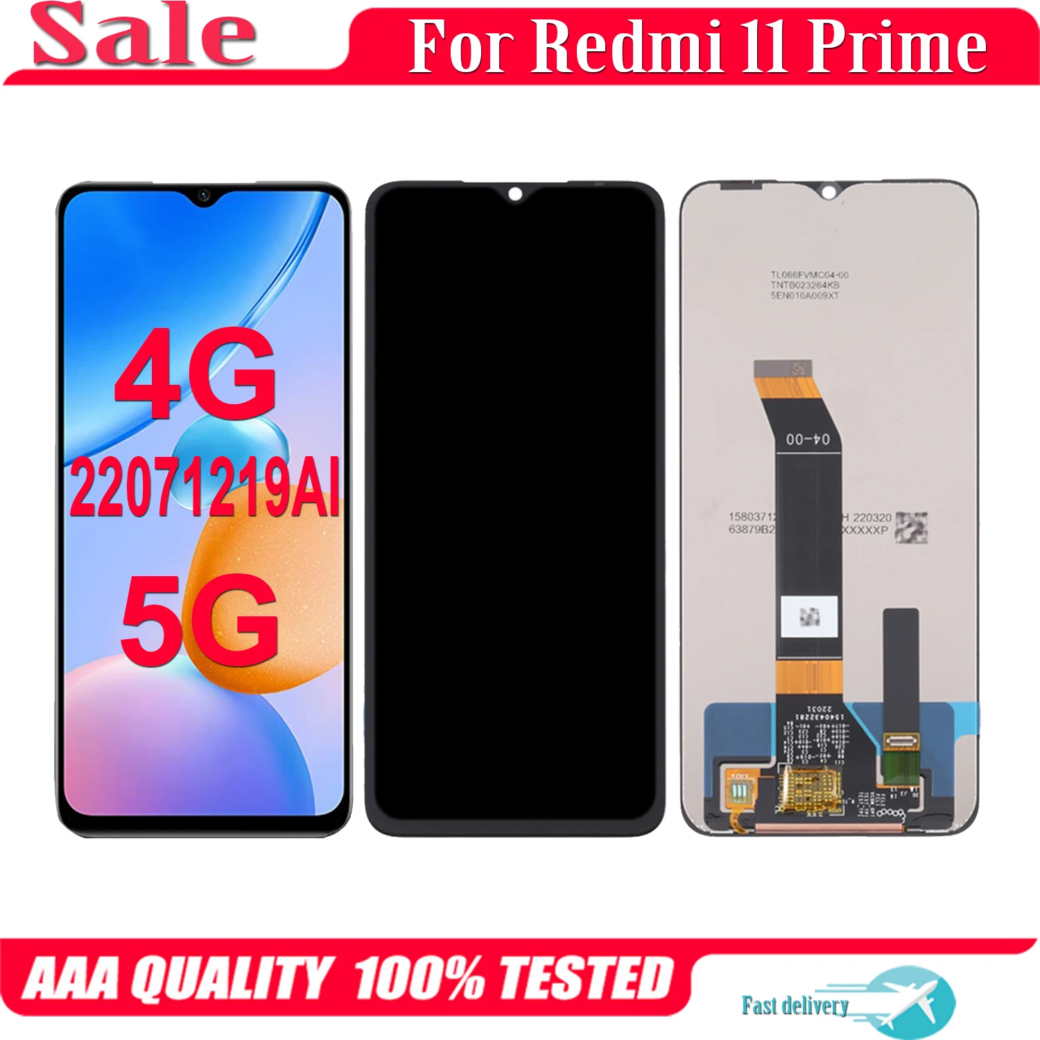 For Xiaomi Redmi 11 Prime 4G 5G 22071219AI LCD Display Touch Screen Replacement Digitizer Assembly
For Xiaomi Redmi 11 Prime 4G 5G 22071219AI LCD Display Touch Screen Replacement Digitizer Assembly
