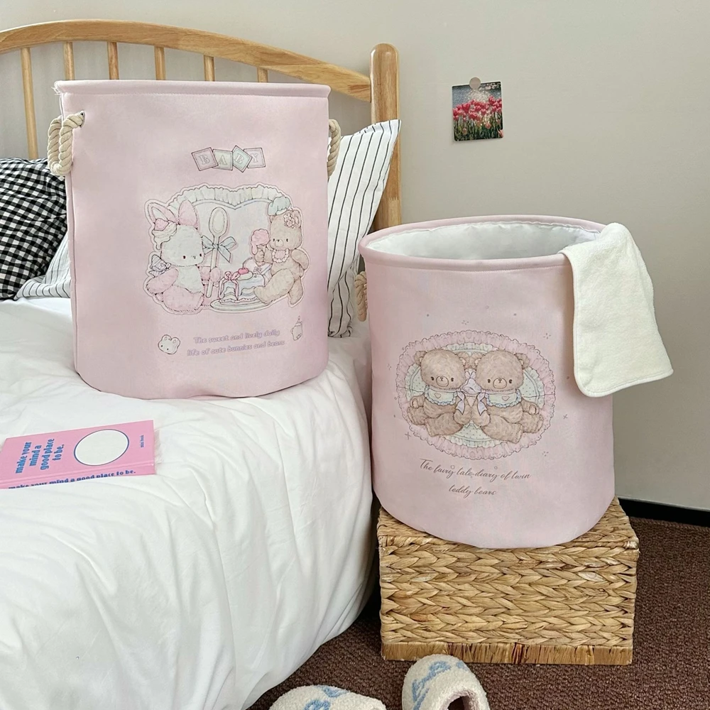 Large Size Clothes Storage Basket Korean Style cute girl Laundry Basket Folding Cotton Linen Laundry Basketas Clutter Baskets
Large Size Clothes Storage Basket Korean Style cute girl Laundry Basket Folding Cotton Linen Laundry Basketas Clutter Baskets