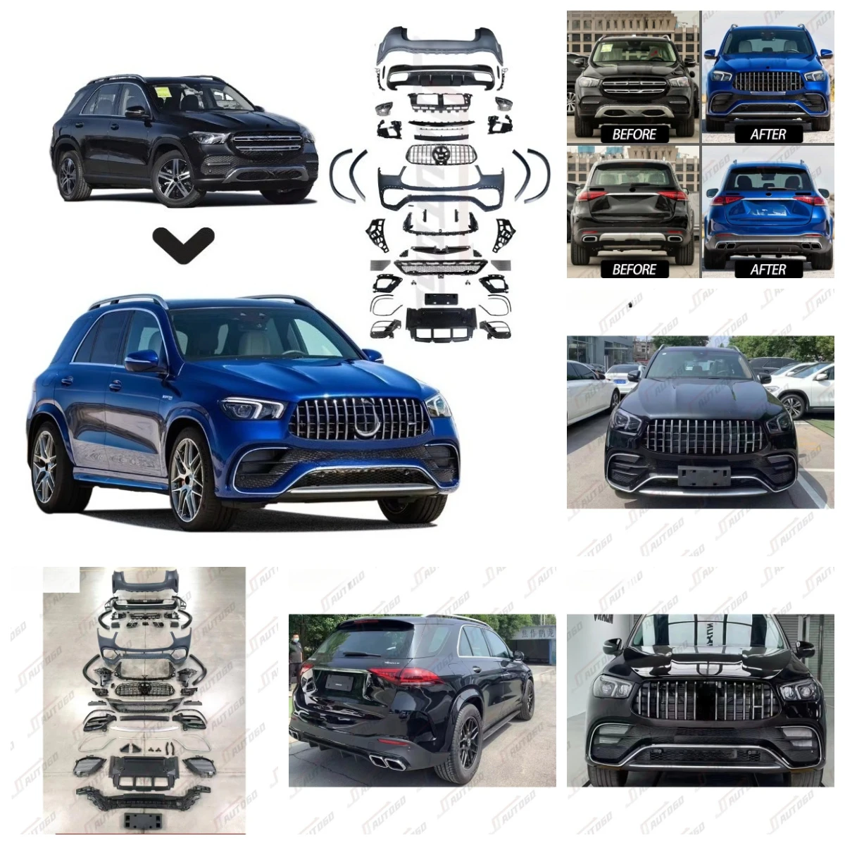 Dream Garage Auto Modification Conversion Body Kit For Benz W167 GLE 2020-2024 Upgrade To GLE63 Front Rear Bumper
Dream Garage Auto Modification Conversion Body Kit For Benz W167 GLE 2020-2024 Upgrade To GLE63 Front Rear Bumper