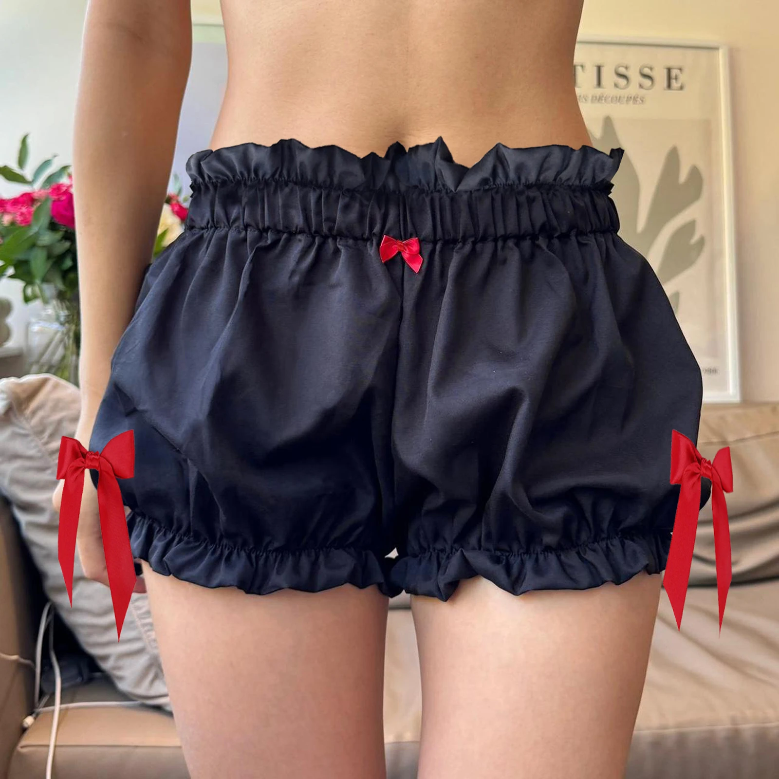Women Plaid Shorts Elastic Waist Bowknots Casual Shorts Summer Casual Bloomer Shorts
Women Plaid Shorts Elastic Waist Bowknots Casual Shorts Summer Casual Bloomer Shorts