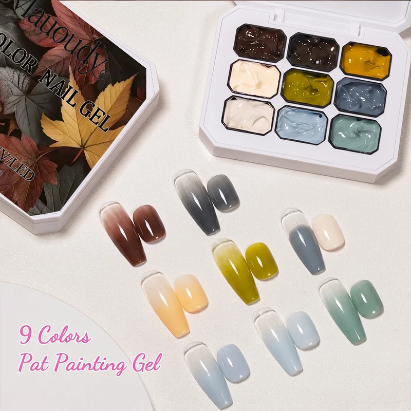 9color sea salt chocolate infused solid gel nail polish, UV nail gel, DIY gradient blush nail art, suitable for nail art beginne
9color sea salt chocolate infused solid gel nail polish, UV nail gel, DIY gradient blush nail art, suitable for nail art beginne