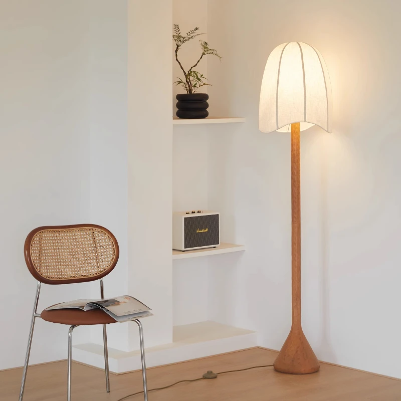 Medieval solid wood floor lamp wabi sandy wind designer light luxury living room
Medieval solid wood floor lamp wabi sandy wind designer light luxury living room
