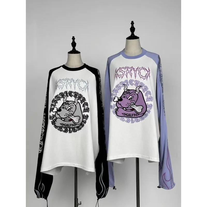 Japanese Street Subculture Long Sleeve T-shirts Harajuku Tattoo Prin Taesthetic Tees Women's Retro Y2k Oversize Loose Casual Top
Japanese Street Subculture Long Sleeve T-shirts Harajuku Tattoo Prin Taesthetic Tees Women's Retro Y2k Oversize Loose Casual Top