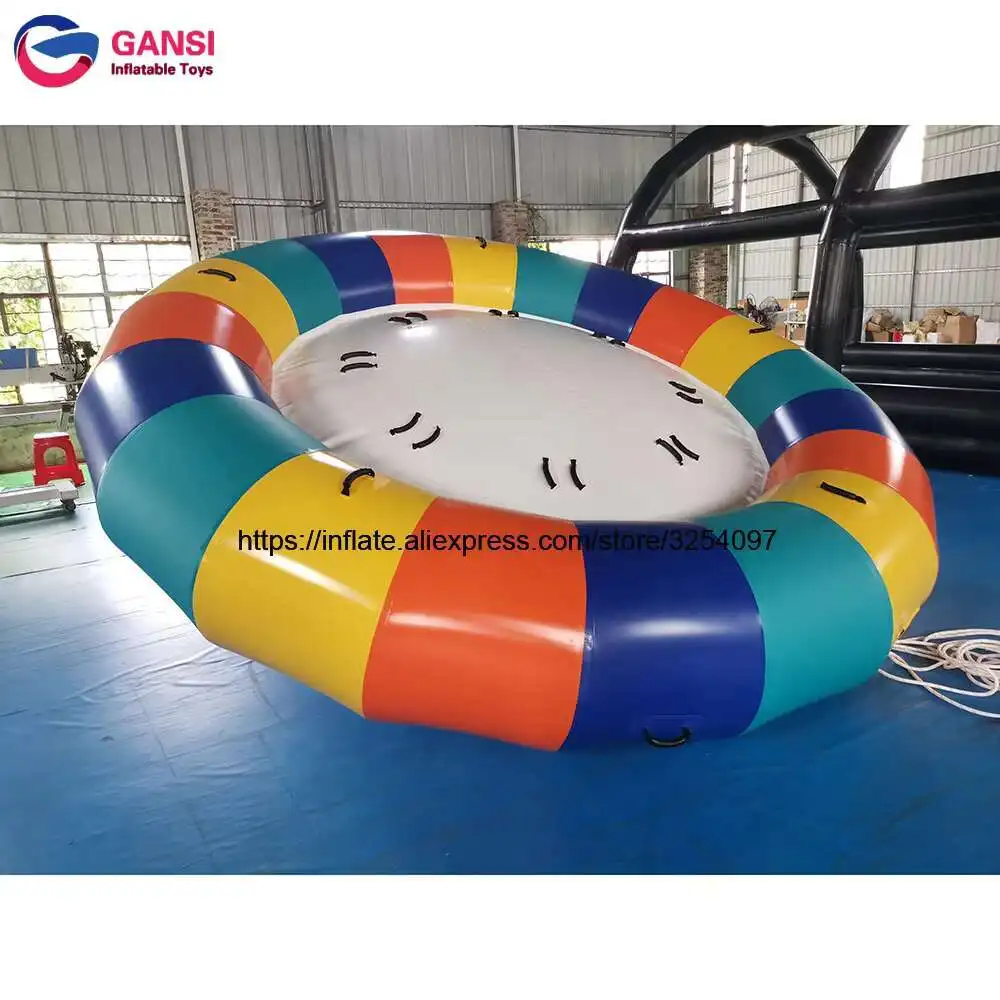 Надувная аттракцион-лодка Crazy Inflatable Saturn Rocker для водных развлечений, вращающаяся буксируемая диско-лодка
Надувная аттракцион-лодка Crazy Inflatable Saturn Rocker для водных развлечений, вращающаяся буксируемая диско-лодка