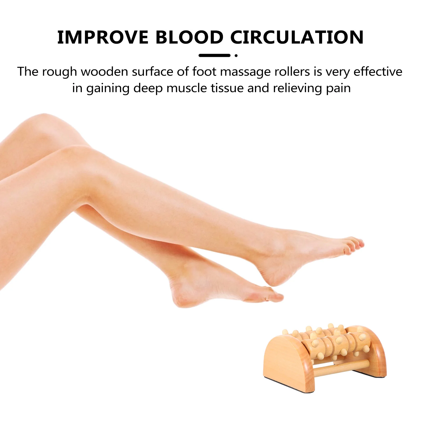 Wooden Foot Massager Roller Healthcare Plantar Fasciitis Pain Relief Tool Improve Circulation Massage Relaxation
Wooden Foot Massager Roller Healthcare Plantar Fasciitis Pain Relief Tool Improve Circulation Massage Relaxation