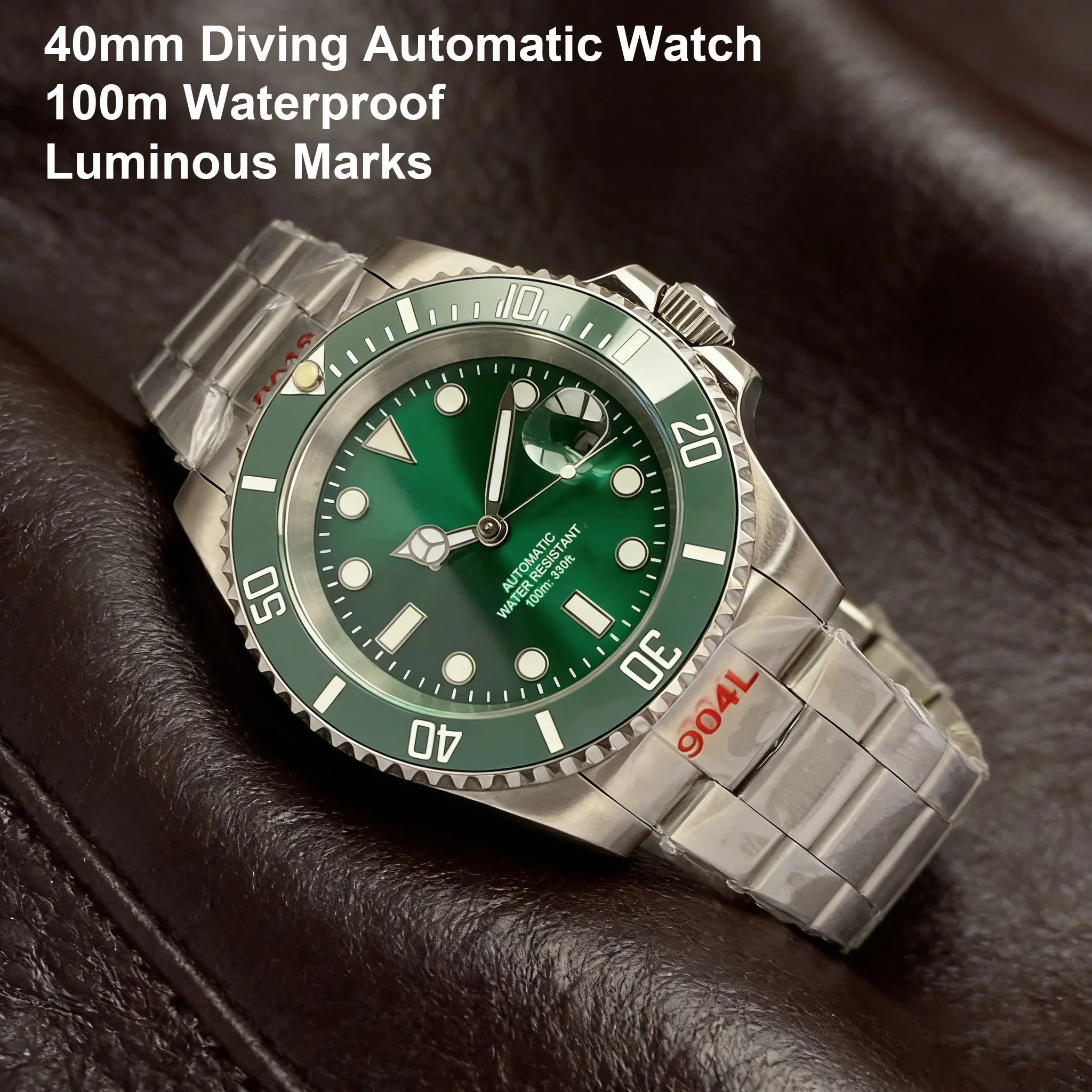 20ATM Diver Green Mechanical Watch Men NH35A/Miyota 8215/PT5000 automatic movement Wristwatch 316L Bracelet Sapphire Glass
20ATM Diver Green Mechanical Watch Men NH35A/Miyota 8215/PT5000 automatic movement Wristwatch 316L Bracelet Sapphire Glass