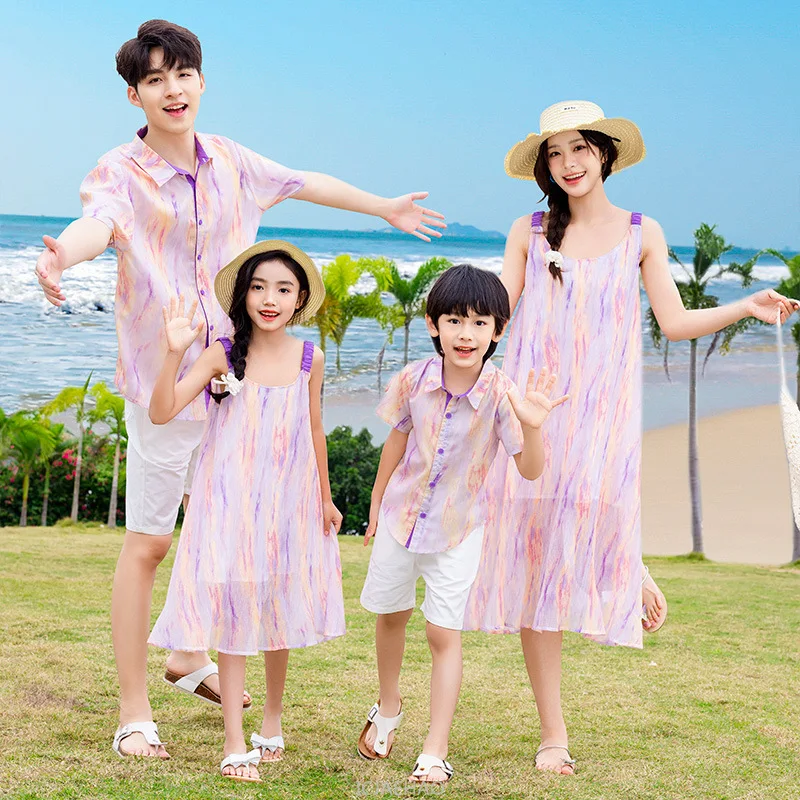Teen Girl Clothes Family Matching Holiday Mom Daughter Dresses Dad Son Sets Vacation Outfits Resorts Look Parent-child Clothes
Teen Girl Clothes Family Matching Holiday Mom Daughter Dresses Dad Son Sets Vacation Outfits Resorts Look Parent-child Clothes