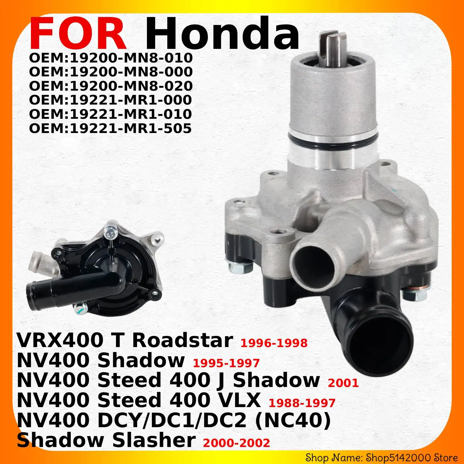 NV400 Motorcycle Water Pump Engine Parts For Honda NV400 DCY/DC1/DC2 (NC40) Shadow Slasher Steed J VLX VRX400 T Roadstar
NV400 Motorcycle Water Pump Engine Parts For Honda NV400 DCY/DC1/DC2 (NC40) Shadow Slasher Steed J VLX VRX400 T Roadstar