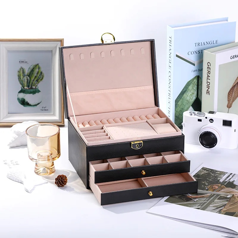 Розовый/зеленый/черный/белый ящик для хранения большой емкости для ожерелья, браслетов, серег, колец и аксессуаров, подарочная коробка
Розовый/зеленый/черный/белый ящик для хранения большой емкости для ожерелья, браслетов, серег, колец и аксессуаров, подарочная коробка