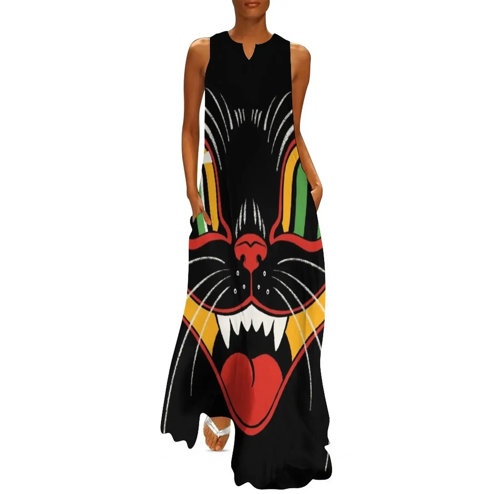Retro Vintage Halloween Decor Black Cat Face Long Dress dresses for official occasions clothes for women Long dress woman Dress
Retro Vintage Halloween Decor Black Cat Face Long Dress dresses for official occasions clothes for women Long dress woman Dress
