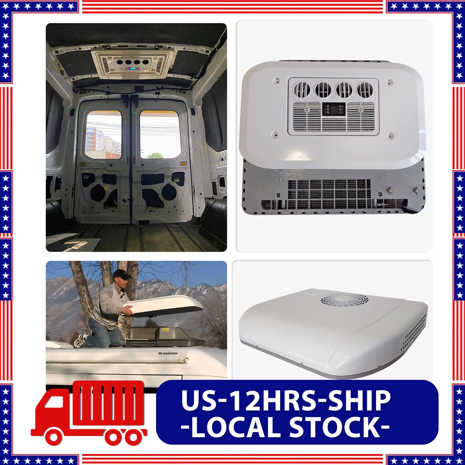 Treeligo 13500BTU Electric Air conditioner 12V Automotive Camper Van Parking Cooling Air Conditioner For RV Rooftop Caravan Bus
Treeligo 13500BTU Electric Air conditioner 12V Automotive Camper Van Parking Cooling Air Conditioner For RV Rooftop Caravan Bus